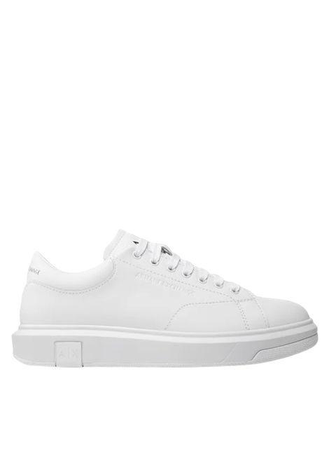 SNEAKERS IN PELLE CON LOGO ARMANI EXCHANGE | Scarpe | XUX123 XV53400152